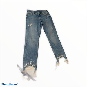 H&M jeans with pearls
